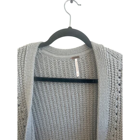 Free People Gray Nightingale Cardi GUC - Picture 6 of 6